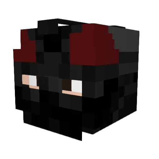 Chewis1 Minecraft avatar head, 3D render