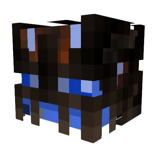 Chewoctic Minecraft avatar head, 3D render