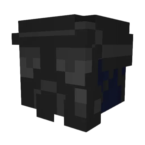 Chewscore Minecraft avatar head, 3D render
