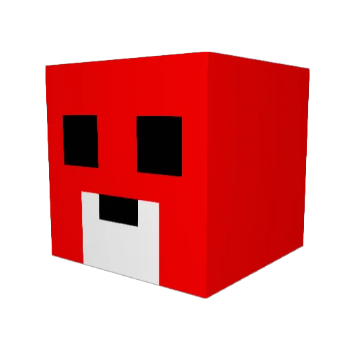 Chewy13546 Minecraft avatar head, 3D render