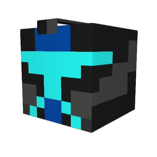 Chewy777 Minecraft avatar head, 3D render