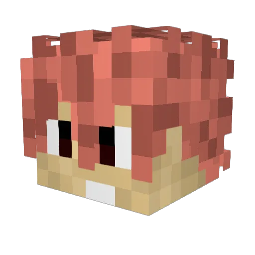 ChewyDoritos Minecraft avatar head, 3D render