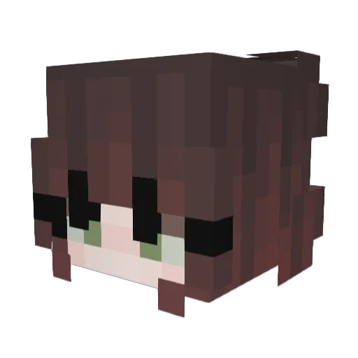 ChewyKoa Minecraft avatar head, 3D render