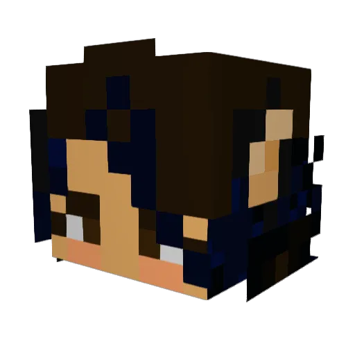 ChewyMangoz Minecraft avatar head, 3D render