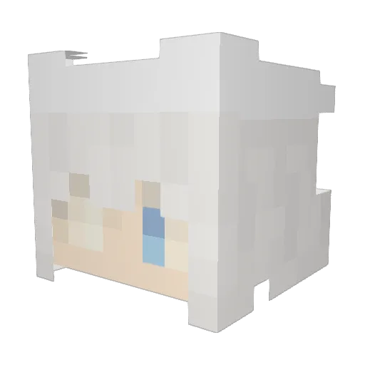 Chewy_000 Minecraft avatar head, 3D render