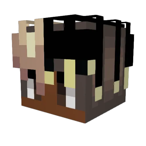 Chewy_1da Minecraft avatar head, 3D render
