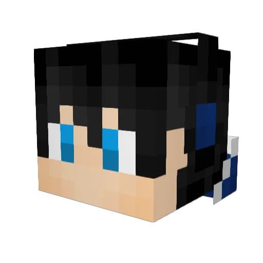 Chewy_Nails Minecraft avatar head, 3D render