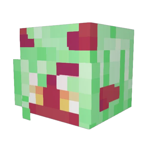 Chewy_Oni Minecraft avatar head, 3D render