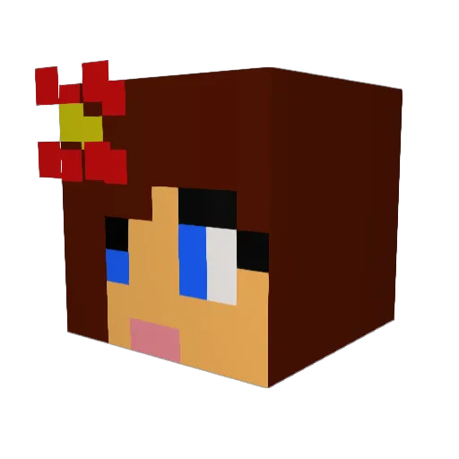 Chewy_Revilo Minecraft avatar head, 3D render
