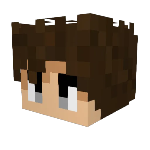 Chexius Minecraft avatar head, 3D render