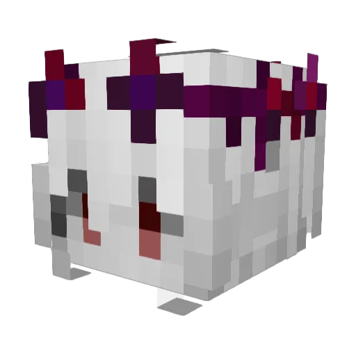 Chexo0w Minecraft avatar head, 3D render