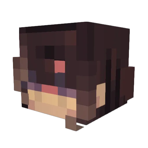 Chexxon Minecraft avatar head, 3D render