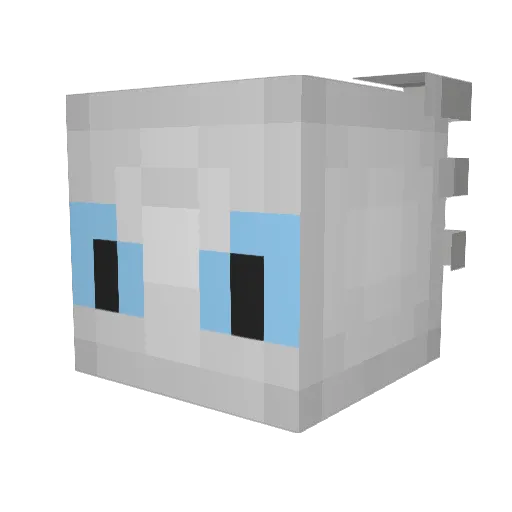 CheyCheyy Minecraft avatar head, 3D render