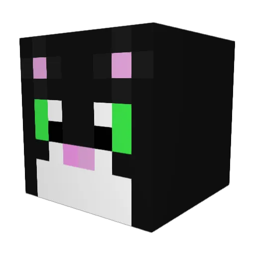 CheyLei Minecraft avatar head, 3D render