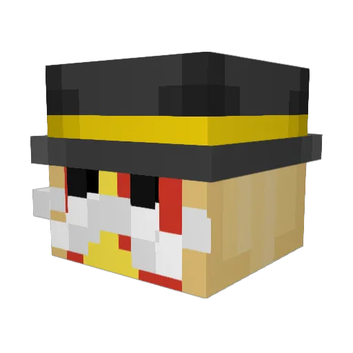 CheyMC Minecraft avatar head, 3D render
