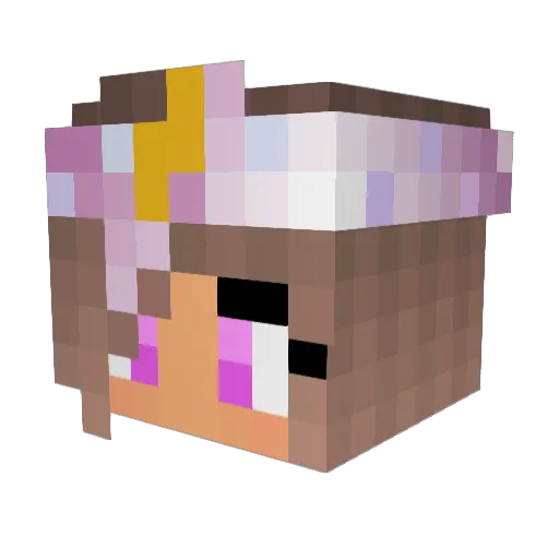 Chey_13 Minecraft avatar head, 3D render