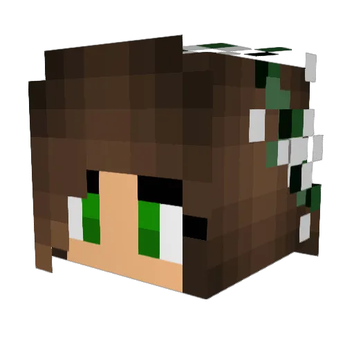 Cheylily_ Minecraft avatar head, 3D render