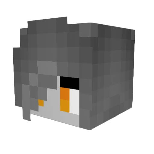 Cheypony Minecraft avatar head, 3D render