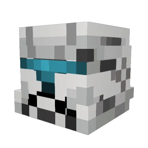 ChezeBurber Minecraft avatar head, 3D render