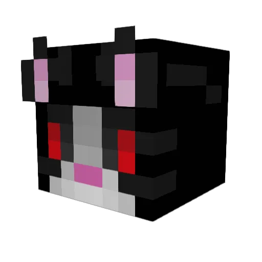 Chezera Minecraft avatar head, 3D render