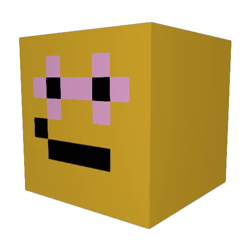 Chezers Minecraft avatar head, 3D render