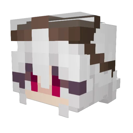 Chezkky Minecraft avatar head, 3D render
