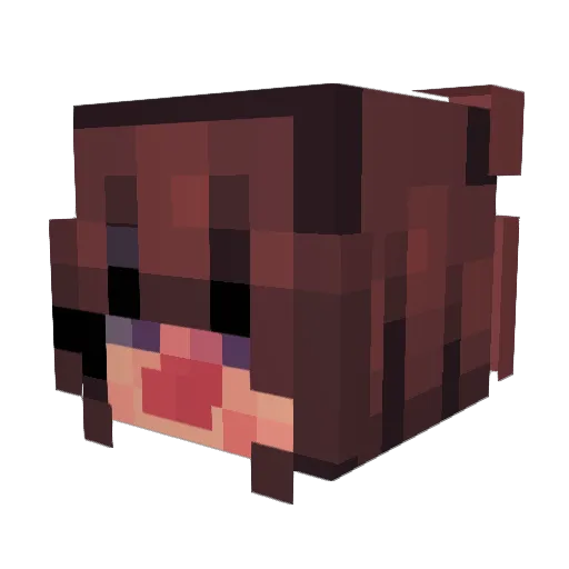 ChezzRock Minecraft avatar head, 3D render