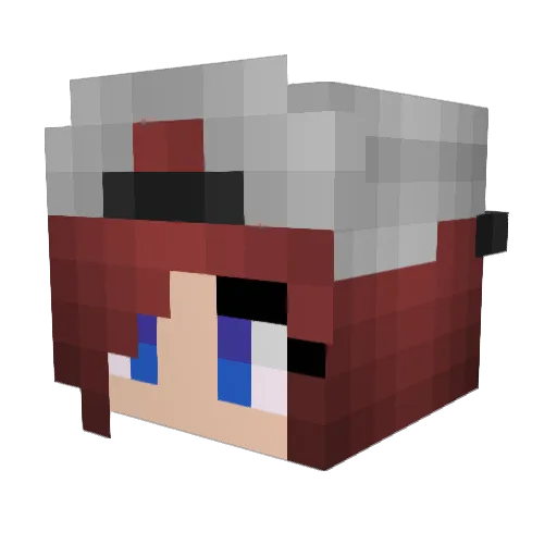 Chezza_Plays_MC Minecraft avatar head, 3D render