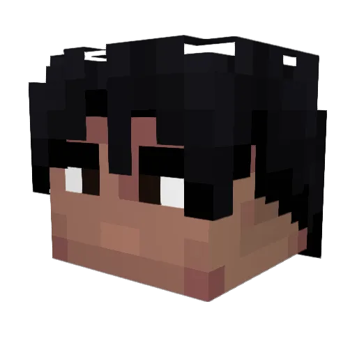 Chezzss Minecraft avatar head, 3D render