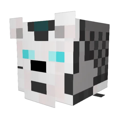 Chheang Minecraft avatar head, 3D render