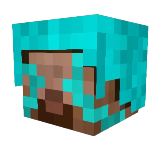 Chhs Minecraft avatar head, 3D render