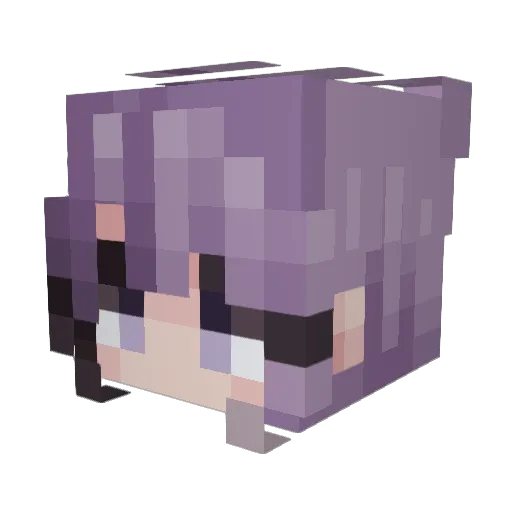 ChiCha89 Minecraft avatar head, 3D render