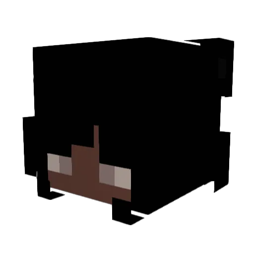 ChiChi17 Minecraft avatar head, 3D render