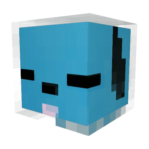 ChiChi3D_REAL Minecraft avatar head, 3D render