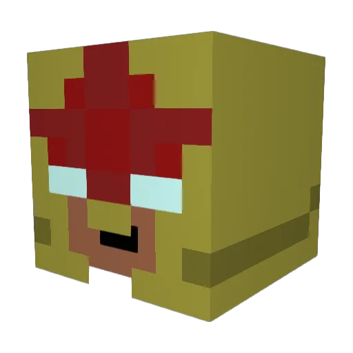 ChiChiPNL Minecraft avatar head, 3D render