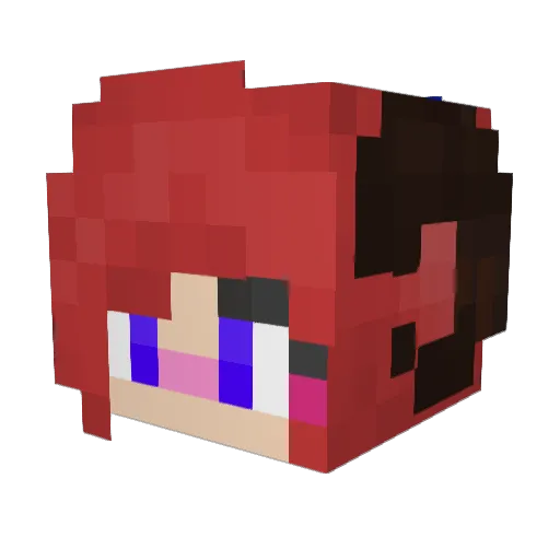 ChiChiRepublic Minecraft avatar head, 3D render