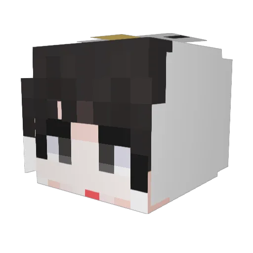 ChiCken_Man_S2 Minecraft avatar head, 3D render