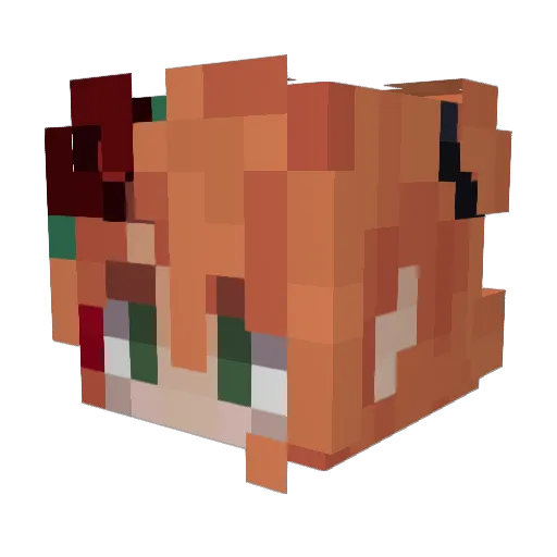 ChiIIzs Minecraft avatar head, 3D render