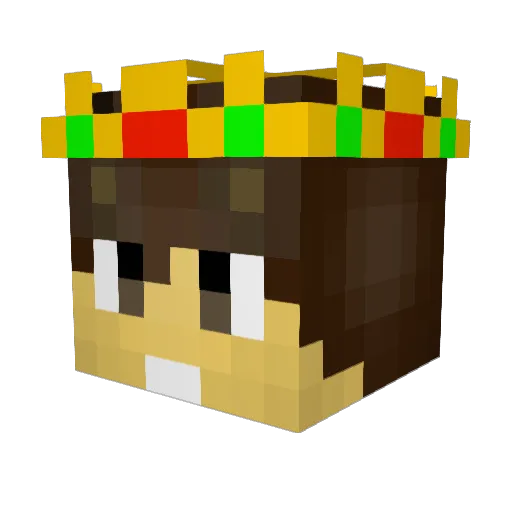 ChiMasterr Minecraft avatar head, 3D render