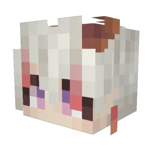 ChiMuFeng Minecraft avatar head, 3D render