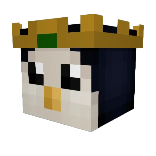 ChiNiK Minecraft avatar head, 3D render