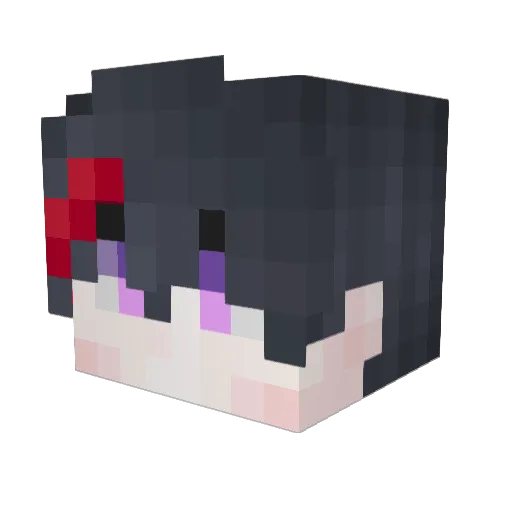 ChiQiyue Minecraft avatar head, 3D render