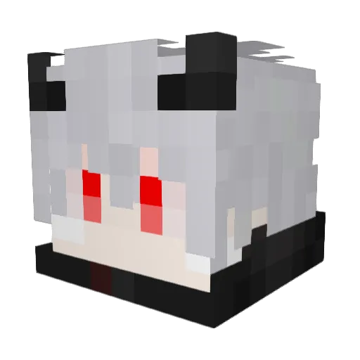 ChiRinYO Minecraft avatar head, 3D render