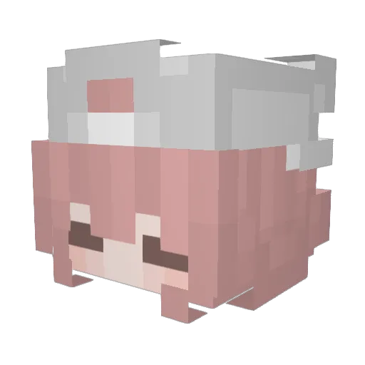 ChiTou_TW Minecraft avatar head, 3D render