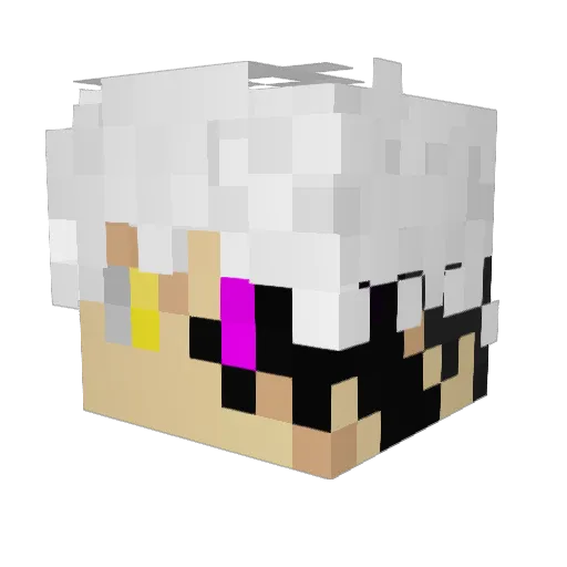Chi_Ellio16 Minecraft avatar head, 3D render
