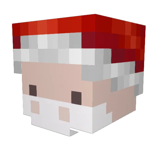 Chi_Guevara Minecraft avatar head, 3D render