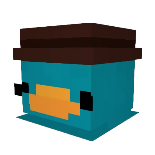Chiaechli Minecraft avatar head, 3D render