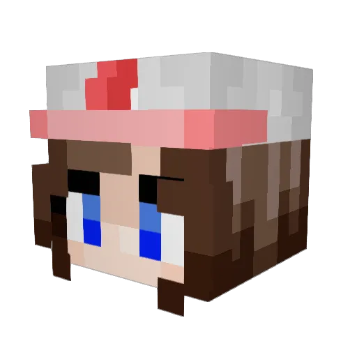 ChibiAzura97 Minecraft avatar head, 3D render