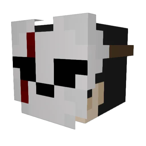 ChibiChibs Minecraft avatar head, 3D render