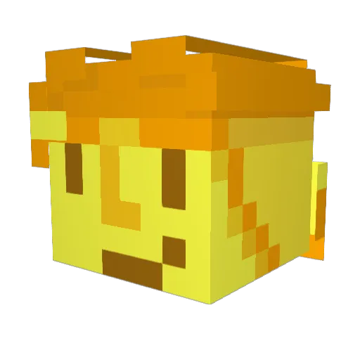 ChibiVoid Minecraft avatar head, 3D render